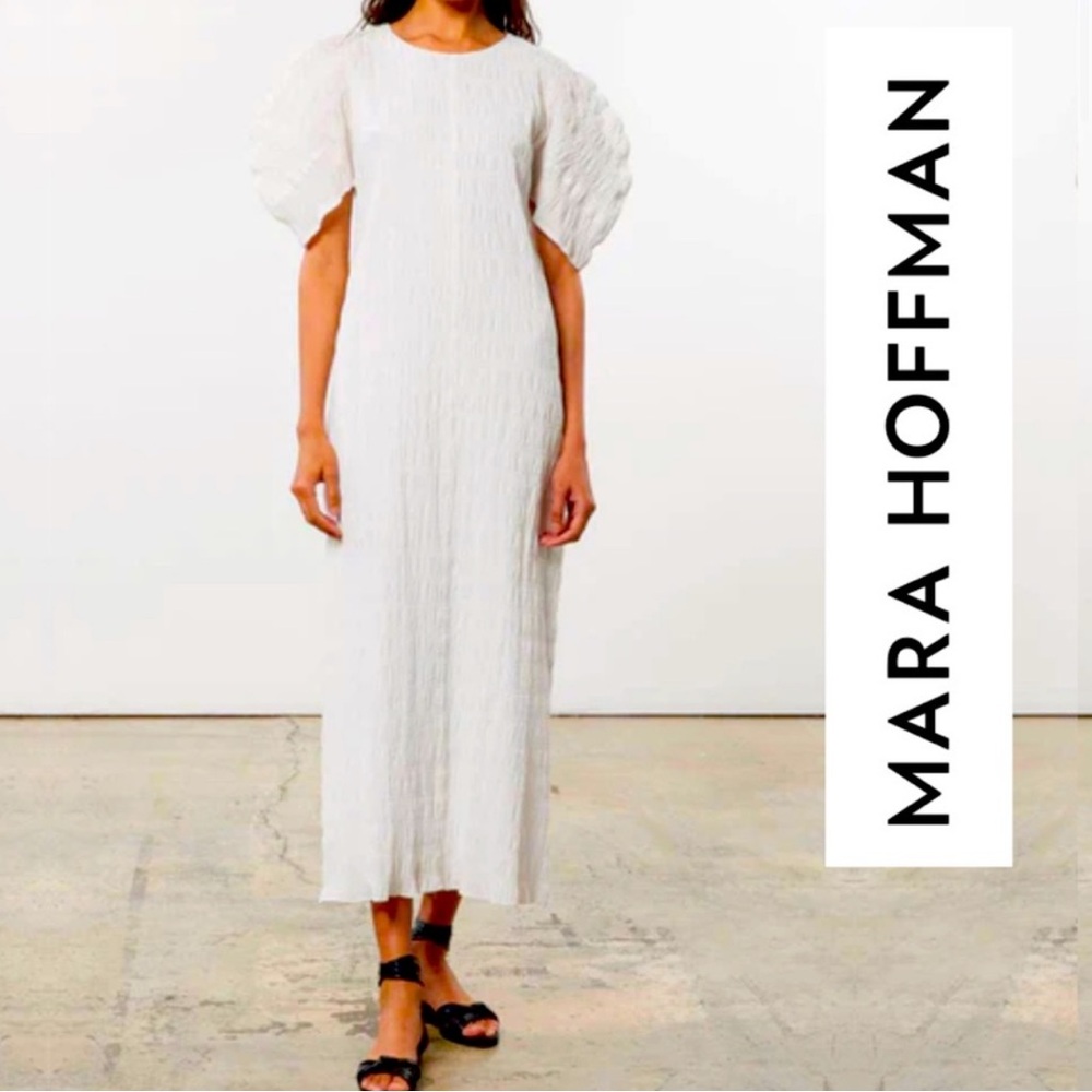 Gorgeous Mara Hoffman organic white cotton dress